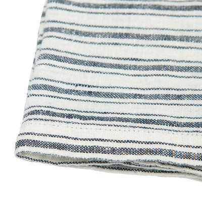 Boat Stripe Linen Towel White & Blue | Couleur Nature Paris France